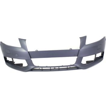 AUDI A4 SEDAN  / WAGON  FRONT BUMPER COVER PRIMED (W/ WASHER)(WO/S-LINE) OEM#8K0807105AGRU 2009-2012 PL#AU1000160