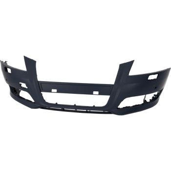 AUDI A3 FRONT BUMPER COVER PRIMED (WO/S LINE) (W/ WASHER)(W/ SENSOR) OEM#8P0807105HGRU 2009-2013 PL#AU1000201