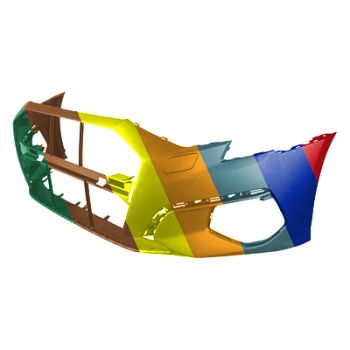 AUDI A3 SEDAN FRONT BUMPER COVER PRIMED (WO/SENSOR)(WO/S-LINE) OEM#8Y0807065GRU 2022-2023 PL#AU1000301