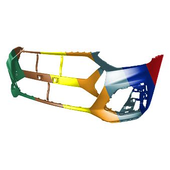 AUDI Q5 / SQ5 (SPORTBACK) FRONT BUMPER COVER PRIMED (WO/AUTO PARK)(WO/WASHER) **CAPA** OEM#80A807065GRU 2021-2024 PL#AU1000305C