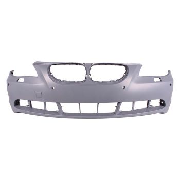 BMW BMW 5 SERIES (SEDAN) FRONT BUMPER COVER PRIMED (W/O M PKG)(W/SENSOR) OEM#51117111740 2004-2007 PL#BM1000153