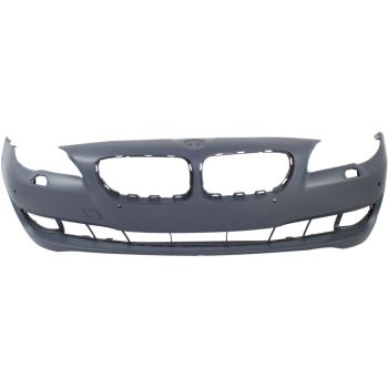 BMW BMW 5 SERIES (SEDAN) FRONT BUMPER COVER PRIMED (W/SENSOR)(WO/SIDE CAMERA)(EXC M PKG) **CAPA** OEM#51117285964 2011-2013 PL#BM1000241C