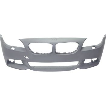 BMW BMW 5 SERIES (SEDAN) FRONT BUMPER COVER PRIMED (WO/SENSOR)(WO/SIDE CAMERA)( M PKG) OEM#51118048670 2011-2013 PL#BM1000254
