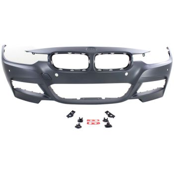 BMW BMW 3 (SEDAN) HYBRID FRONT B COVER PRIMED (W/ MOLDING HOLE)WO/WASH W/ PK SNSR W/ PK ASSIST W/ CAMERA( M SPORT) OEM#51118067955 2016-2018 PL#BM1000291