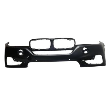 BMW BMW X5 FRONT BUMPER COVER PRIMED W/6 SENSOR (WO/WASH&NIGHT VISION&LED FOG&SURND VIEW) (WO/M SPT) OEM#51117378612 2014-2018 PL#BM1000323