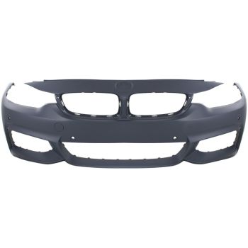 BMW BMW 4 (2DOORS/CONV)  FRONT BUMPER COVER PRIMED (W/M SPORT) WO/WASHER W/ PK SENSOR W/PK ASSIST OEM#51118060884 2014-2020 PL#BM1000339