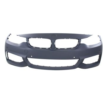 BMW BMW 4 (2DOORS/CONV)  FRONT BUMPER COVER PRIMED (W/M SPORT) WO/WASHER W/ PK SENSOR W/PK ASSIST W/CAMERA OEM#51118061929 2014-2020 PL#BM1000340