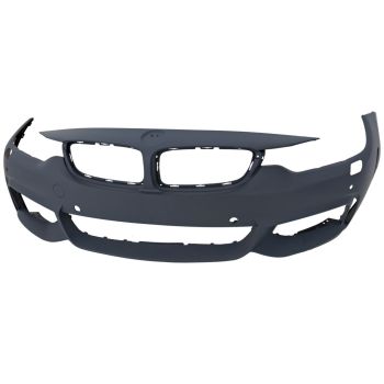 BMW BMW 4 (2DOORS/CONV)  FRONT BUMPER COVER PRIMED (W/M SPORT) W/ WASHER W/ PK SENSOR W/CAMERA OEM#51118061928 2014-2020 PL#BM1000343
