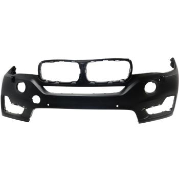 BMW BMW X5  FRONT BUMPER COVER PRIMED (W/HL WASH)(W/2 SENSOR)(WO/SURND VIEW)(WO/M SPT) OEM#51117378601 2014-2018 PL#BM1000397