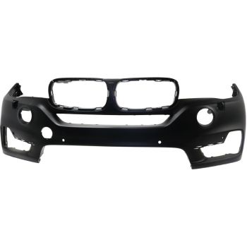BMW BMW X5 HYBRID  (40e) FRONT BUMPER COVER PRIMED (W/HL WASH)(W/6 SENSOR)(WO/SURND VIEW)(WO/M SPT) **CAPA** OEM#51117379416 2016-2018 PL#BM1000401C