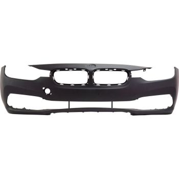 BMW BMW 3 (SEDAN) HYBRID  FRONT BUMPER COVER PRIMED WO/WASH WO/M SPORT (STANDARD)**CAPA** OEM#51117445105 2016-2018 PL#BM1000425C