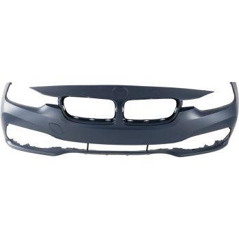 BMW BMW 3 (SEDAN) HYBRID  FRONT BUMPER COVER PRIMED WO/WASHER WO/M SPORT (SPORT/SHADOW SPORT) OEM#51117445137 2016-2018 PL#BM1000455