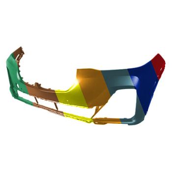 BMW BMW X7 FRONT BUMPER COVER PRIMED (W/2 SENSOR HOLES)(40i/50i)(WO/M SPORT) **CAPA** OEM#51119478440 2019-2025 PL#BM1000544C