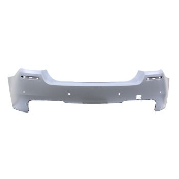 BMW BMW 5 SERIES (SEDAN) REAR BUMPER COVER PRIMED (W/SENSOR)(W/M PKG)**CAPA** OEM#51128048594 2011-2016 PL#BM1100235C