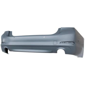 BMW BMW 5 SERIES (SEDAN) REAR BUMPER COVER PRIMED (530i/540d WO/M PKG)(WO/LUXURY PKG)(W/SENSOR)(W/PARK SYS) OEM#51127475595 2017-2020 PL#BM1100374