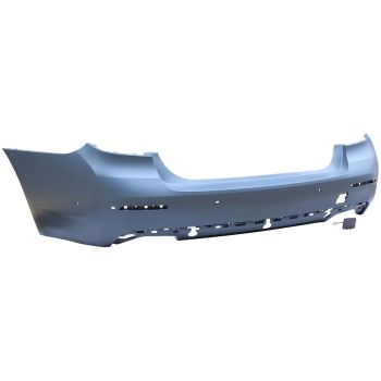 BMW BMW 5 SERIES SEDAN REAR BUMPER COVER PRIMED (530i/540i:WO/M SPORT)(W/PARK ASSIST SYSTEM) OEM#51129852175 2021-2023 PL#BM1100456
