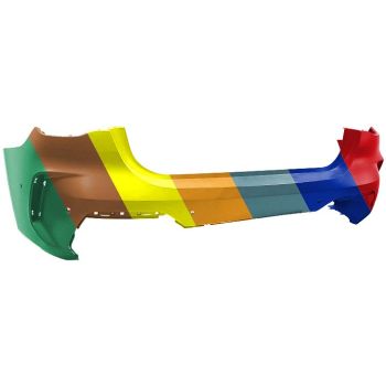 BMW BMW 4 COUPE REAR BUMPER COVER PRIMED (W/6 SENSOR)(430 W/M SPORT)(M440) OEM#51129850252 2021-2024 PL#BM1100461