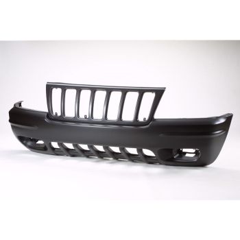 JEEPVEHICLE GRAND CHEROKEE FRONT BUMPER COVER PRM (W/FOG) OEM#5012668AA 1999-2000 PL#CH1000266