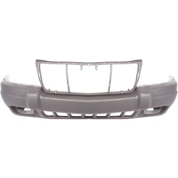 JEEP GRAND CHEROKEE FRONT BUMPER COVER TXT-LIGHT GRAY (W/ FOG) OEM#5FN29VF7AB 1999-2003 PL#CH1000312