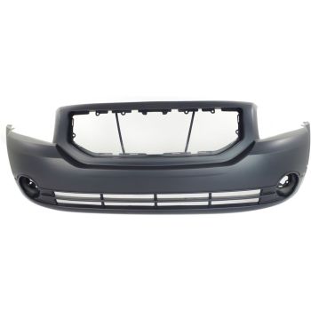 DODGE CALIBER FRONT BUMPER COVER PRIMED (W/FOG)(EXC SRT-4)**CAPA** OEM#5183394AE 2007-2012 PL#CH1000870C