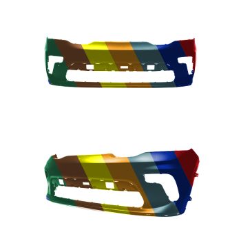 DODGE TRUCKS & VANS DURANGO FRONT BUMPER COVER PRIMED (WO/SENSOR) **CAPA** OEM#68510292AD 2021-2024 PL#CH1000A49C