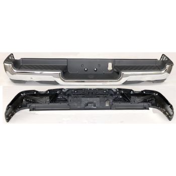 DODGE TRUCKS & VANS DODGE/PU  (R1500) REAR STEP BMP ASSY CHROME (WO/PK SENSOR)(DUAL EXHAUST) OEM#68404443AB-PFM 2019-2022 PL#CH1103145