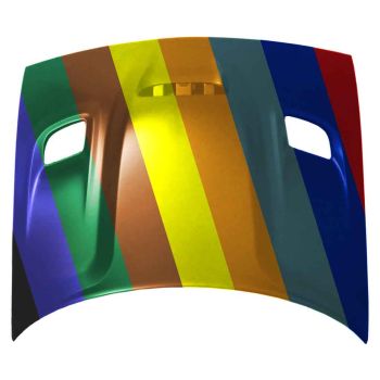 DODGE CHALLENGER HOOD (ALUM)(CENTER SCOOP W/SIDE VENT)(HELLCAT/ R/T SCAT PACK) **CAPA** OEM#68259672AF 2015-2023 PL#CH1230332C