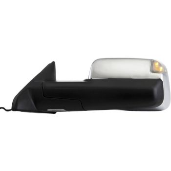 DODGE TRUCKS & VANS DODGE/PU (R1500) DOOR MIRROR LEFT (Driver Side) PWR/HTD/SIGNAL/PUDDLE/MEMORY (DUAL GLASS)(CHR)(W/TOW PKG) OEM#68033735AK 2010-2012 PL#CH1320320