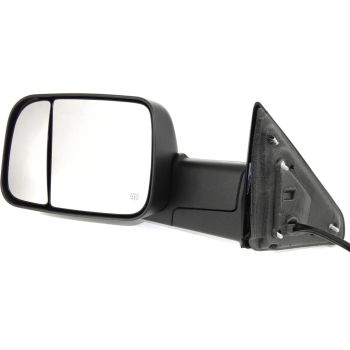 DODGE TRUCKS & VANS DODGE/PU (R2500/3500) DOOR MIRROR LEFT (Driver Side) PWR/HTD/SIGNAL/PUDDLE (DUAL GLASS)(TEXT BLK)(W/TOW)(W/TEMP SENSR) OEM#68285865AD 2013-2018 PL#CH1320350