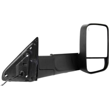 DODGE TRUCKS & VANS DODGE/PU (R2500/3500) DOOR MIRROR RIGHT (Passenger Side) PWR/HTD/SIGNAL/PUDDLE (DUAL GLASS)(TEXT BLACK)(W/TOW PKG) OEM#55372070AM 2010-2011 PL#CH1321315