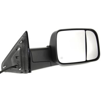 DODGE TRUCKS & VANS DODGE/PU (R1500) DOOR MIRROR RIGHT (Passenger Side) PWR/HTD/SIGNAL/PUDDLE (DUAL GLASS)(TEXT BLK)(W/TOW) OEM#68285864AB 2013-2022 PL#CH1321350