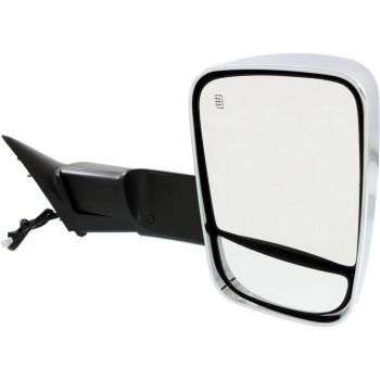 DODGE TRUCKS & VANS DODGE/PU (R1500) DOOR MIRROR RIGHT (Passenger Side) PWR/HTD/SIGNAL/PUDDLE/MEMORY (DUAL GLASS)(CHR)(W/TOW) OEM#68285866AB 2013-2022 PL#CH1321351