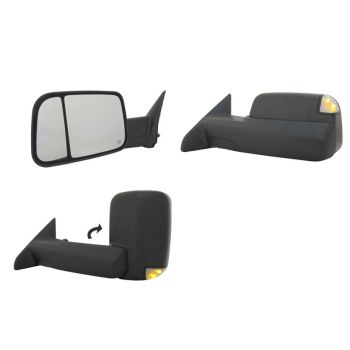 DODGE TRUCKS & VANS DODGE/PU  (R2500/3500) DOOR MIRROR RIGHT (Passenger Side) PWR/HTD/SIGNAL/PUDDL/MEMORY (WO/TOW)(WO/DIMMING)(CHROME) OEM#68096198AH-PFM 2013 PL#CH1321356