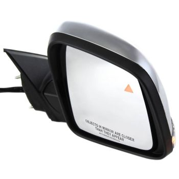 JEEP GRAND CHEROKEE DOOR MIRROR RIGHT (Passenger Side) PWR/HTD/SIGNAL/MEMORY/BLIND DETECT/M-FOLD (CHROME CVR)(WO/AUTO DIM) OEM#68236930AF 2014-2022 PL#CH1321359