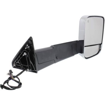 DODGE TRUCKS & VANS DODGE/PU (R2500/3500) DOOR MIRROR RIGHT (Passenger Side) PWR/HTD/SIGNAL/PUDDLE/MEMORY/PWR-FOLD(CHROME)(TOW TYPE) OEM#68416902AC 2015-2018 PL#CH1321398