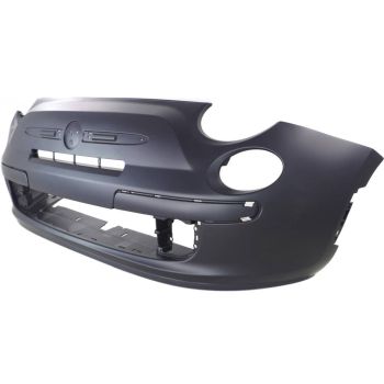 FIAT 500 2DOORS (FIAT) FRONT BUMPER COVER PRIMED (LOUNGE)(W/FOG)((W/CHR MLDG) OEM#1RZ55TZZAB 2012-2017 PL#FI1000103