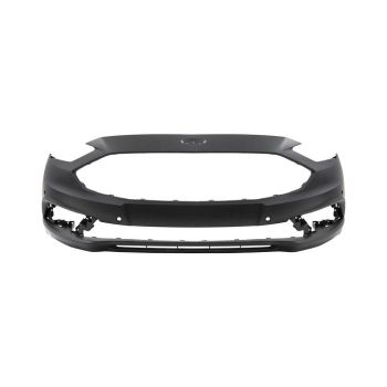 FORD FUSION FRONT BUMPER COVER (W/PARALLEL PARK ASSIST)(EXC SPORT)(WO/TOW HOLE) OEM#HS7Z17D957AAPTM 2017-2018 PL#FO1000719
