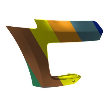 FORD TRUCKS & VANS EXPEDITION FRONT BUMPER COVER LEFT (Driver Side) PRIMED (W/SENSOR)(WO/ACTIIVE PK ASSIST) OEM#NL1Z8419BBPTM 2022-2024 PL#FO1017104