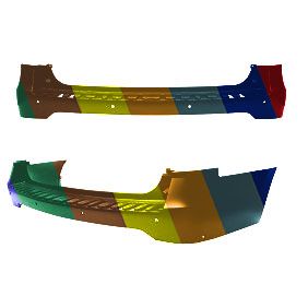 FORD TRUCKS & VANS EXPEDITION REAR BUMPER COVER PRIMED (W/PK SENSOR)(W/ PARALLEL PARK ASSIST)(W/MAX) OEM#JL1Z17K835DB 2018-2021 PL#FO1100745