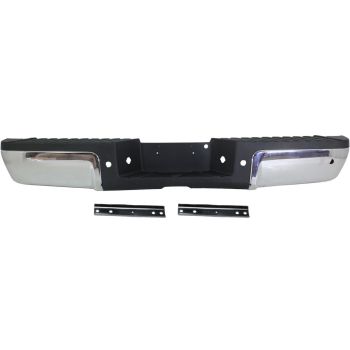 FORD TRUCKS & VANS FORD/PU F250/350/450/550 (SUPER DUTY) STEP BUMPER ASSY CHROME W/BLACK PAD (W/SENSOR)(WO/BRKT) OEM#9C3Z17906D-PFM 2008-2010 PL#FO1103150