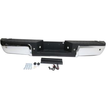 FORD TRUCKS & VANS FORD/PU F250/350/450 (SUPER DUTY) REAR STEP BUMPER ASSY CHROME W/BLACK PAD (W/SENSOR) OEM#9C3Z17906D-PFM 2013-2016 PL#FO1103177