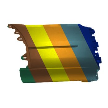 FORD TRUCKS & VANS TRANSIT REAR BUMPER SIDE COVER LEFT (Driver Side) TXT-BLACK (OUTER SECTION)(EXC EXTENDED LENGTH)**CAPA** OEM#KK4Z17F774FB 2020-2024 PL#FO1116107C