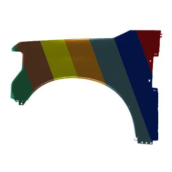 FORD TRUCKS & VANS FORD/PU F250/350/450 (SUPER DUTY) FENDER LEFT (Driver Side) (WO/WHEEL OPENNG MLDG)(STEEL)(F250/F350) OEM#JC3Z16006A-PFM 2017-2019 PL#FO1240315