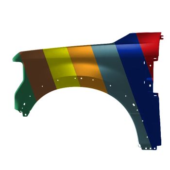 FORD TRUCKS & VANS FORD/PU F250/350/450 (SUPER DUTY) FENDER LEFT (Driver Side) (W/WHEEL OPENNG MLDG)(STEEL)(F250/F350) OEM#LC3Z16006B-PFM 2020-2022 PL#FO1240333