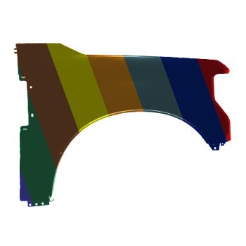 FORD TRUCKS & VANS FORD/PU F250/350/450 (SUPER DUTY) FENDER RIGHT (Passenger Side) (WO/WHEEL OPENNG MLDG)(STEEL)(F250/F350) OEM#JC3Z16005A-PFM 2017-2019 PL#FO1241315