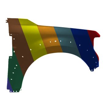 FORD TRUCKS & VANS FORD/PU F250/350/450 (SUPER DUTY) FENDER RIGHT (Passenger Side) (W/WHEEL OPENNG MLDG)(STEEL)(F450) OEM#LC3Z16005C-PFM 2020-2022 PL#FO1241335