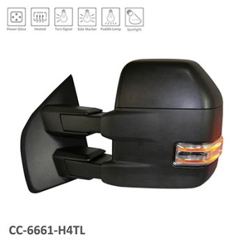FORD TRUCKS & VANS FORD/PU (F150)(EXC RAPTOR) DOOR MIRROR LEFT (Driver Side) MANUAL (W/SIGNAL)(TOW TYPE)(TXT CVR) OEM#FL3Z17683AC 2015-2018 PL#FO1320516