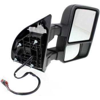 FORD TRUCKS & VANS FORD/PU (F250/350/450/550) Super Duty DOOR MIRROR RIGHT (Passenger Side) PWR/HTD/SIGNAL/MEMORY (MANUAL TELESCOPING)(BLK)(TOW TYPE) OEM#7C3Z17682EB (P) 2008-2010 PL#FO1321356