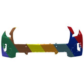 GM TRUCKS & VANS YUKON/DENALI (GMC) FRONT BUMPER COVER PRIMED (SLE/SLTE)(DENALI WO/SUPER CRUISE) **CAPA** OEM#87814094 2021-2023 PL#GM1000A47C