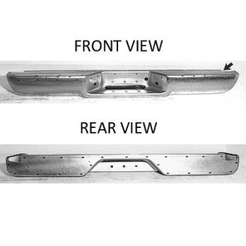 GM TRUCKS & VANS C10/PU (CK MODEL) STEP BUMPER ASSEMBLY CHR(FLEETSIDE)(W/STRIPS(Universal bracket) OEM#15025375-PFM 1988-2002 PL#GM1102307